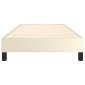 vidaXL Πλαίσιο Κρεβατιού Boxspring Κρεμ 80 x 200 εκ. Συνθετικό Δέρμα
