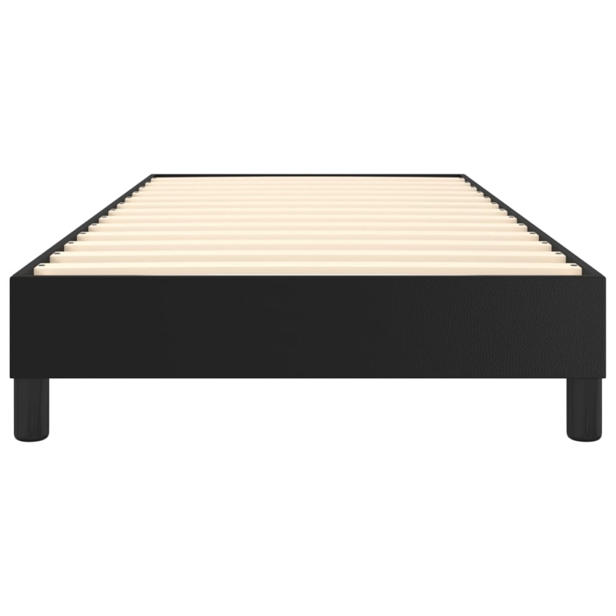 vidaXL Πλαίσιο Κρεβατιού Boxspring Μαύρο 90x190 εκ. Συνθετικό Δέρμα