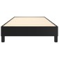 vidaXL Πλαίσιο Κρεβατιού Boxspring Μαύρο 90x190 εκ. Συνθετικό Δέρμα