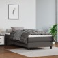 vidaXL Πλαίσιο Κρεβατιού Boxspring Γκρι 90x190 εκ. Συνθετικό Δέρμα