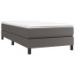 vidaXL Πλαίσιο Κρεβατιού Boxspring Γκρι 90x200 εκ. Συνθετικό Δέρμα