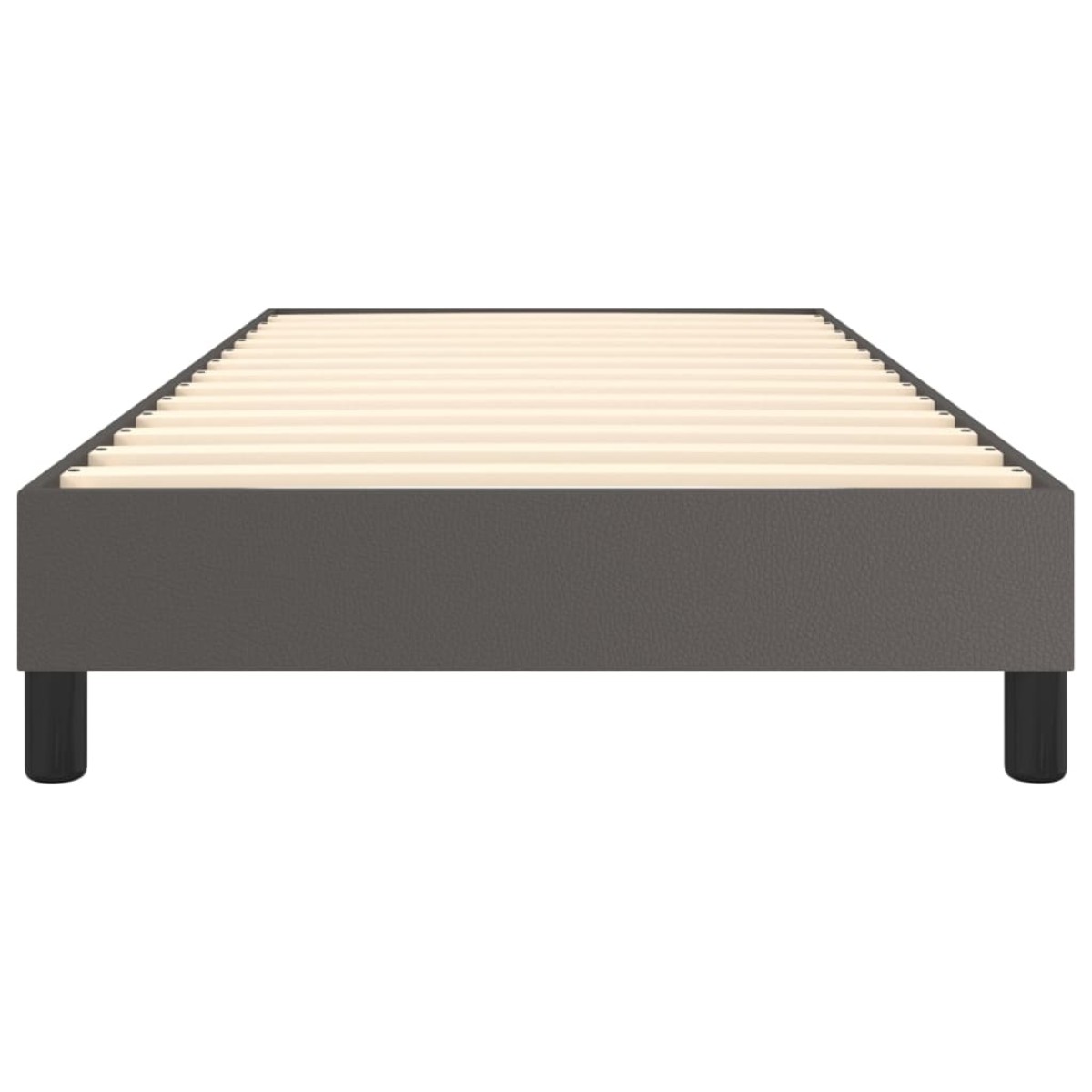 vidaXL Πλαίσιο Κρεβατιού Boxspring Γκρι 90x200 εκ. Συνθετικό Δέρμα