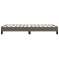 vidaXL Πλαίσιο Κρεβατιού Boxspring Γκρι 90x200 εκ. Συνθετικό Δέρμα