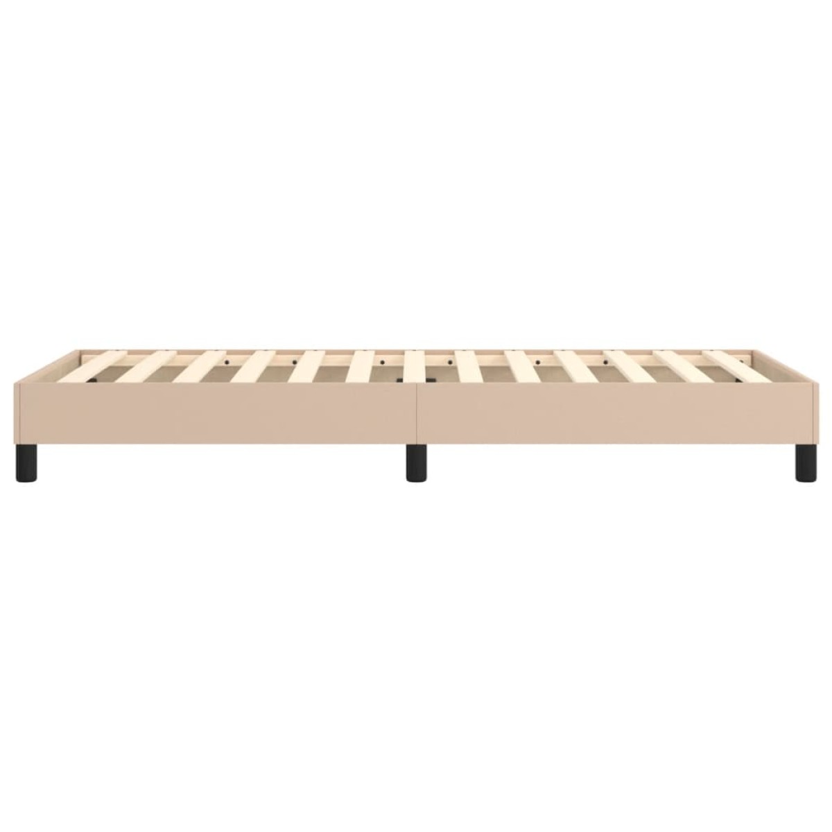 vidaXL Πλαίσιο Κρεβατιού Boxspring Καπουτσίνο 90x200 εκ. Συνθετ. Δέρμα