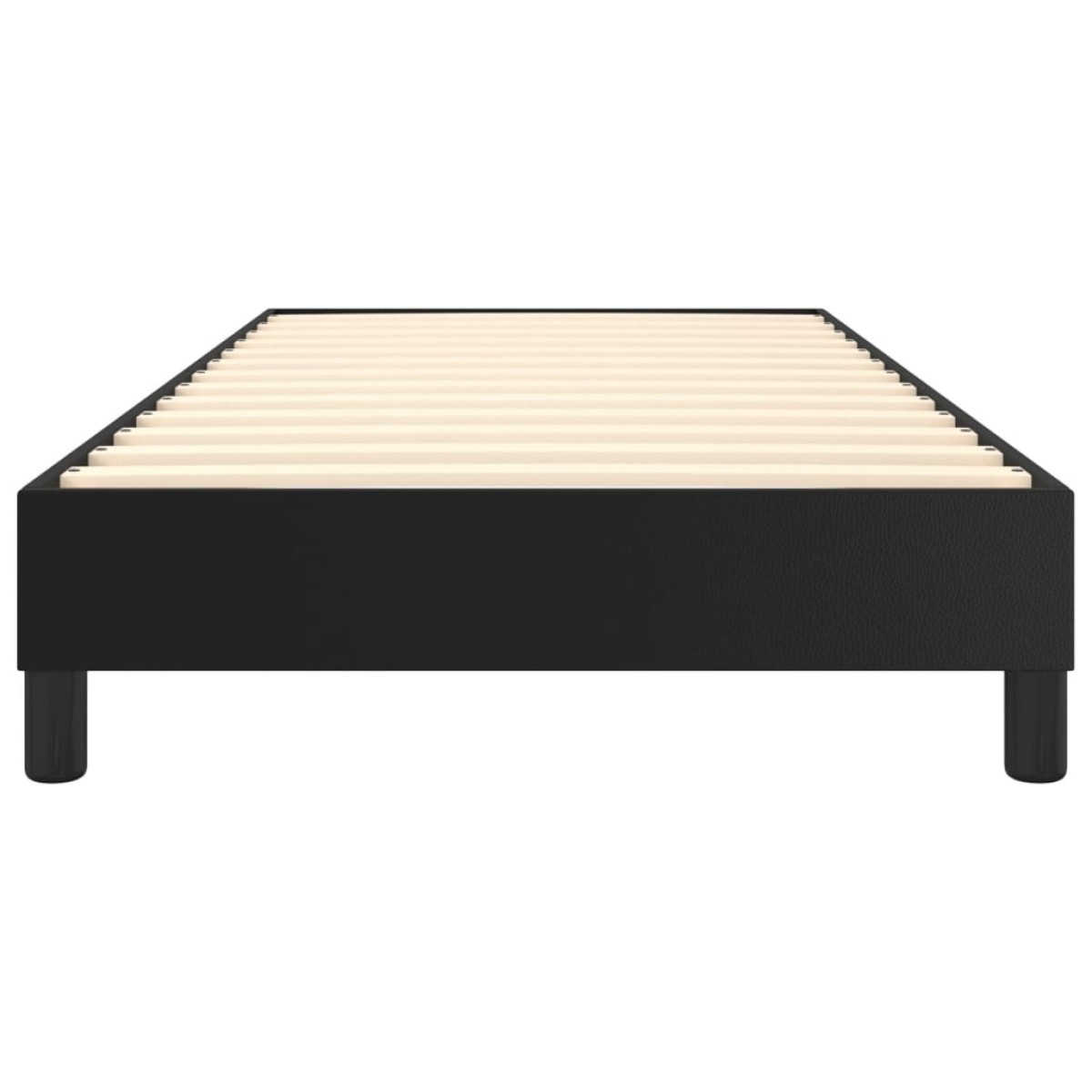 vidaXL Πλαίσιο Κρεβατιού Boxspring Μαύρο 100x200 εκ. Συνθετικό Δέρμα