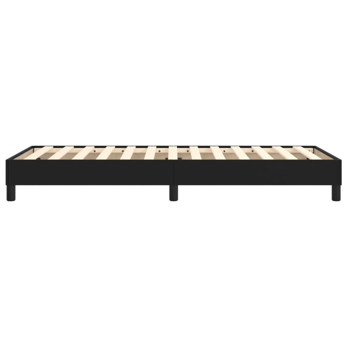 vidaXL Πλαίσιο Κρεβατιού Boxspring Μαύρο 100x200 εκ. Συνθετικό Δέρμα