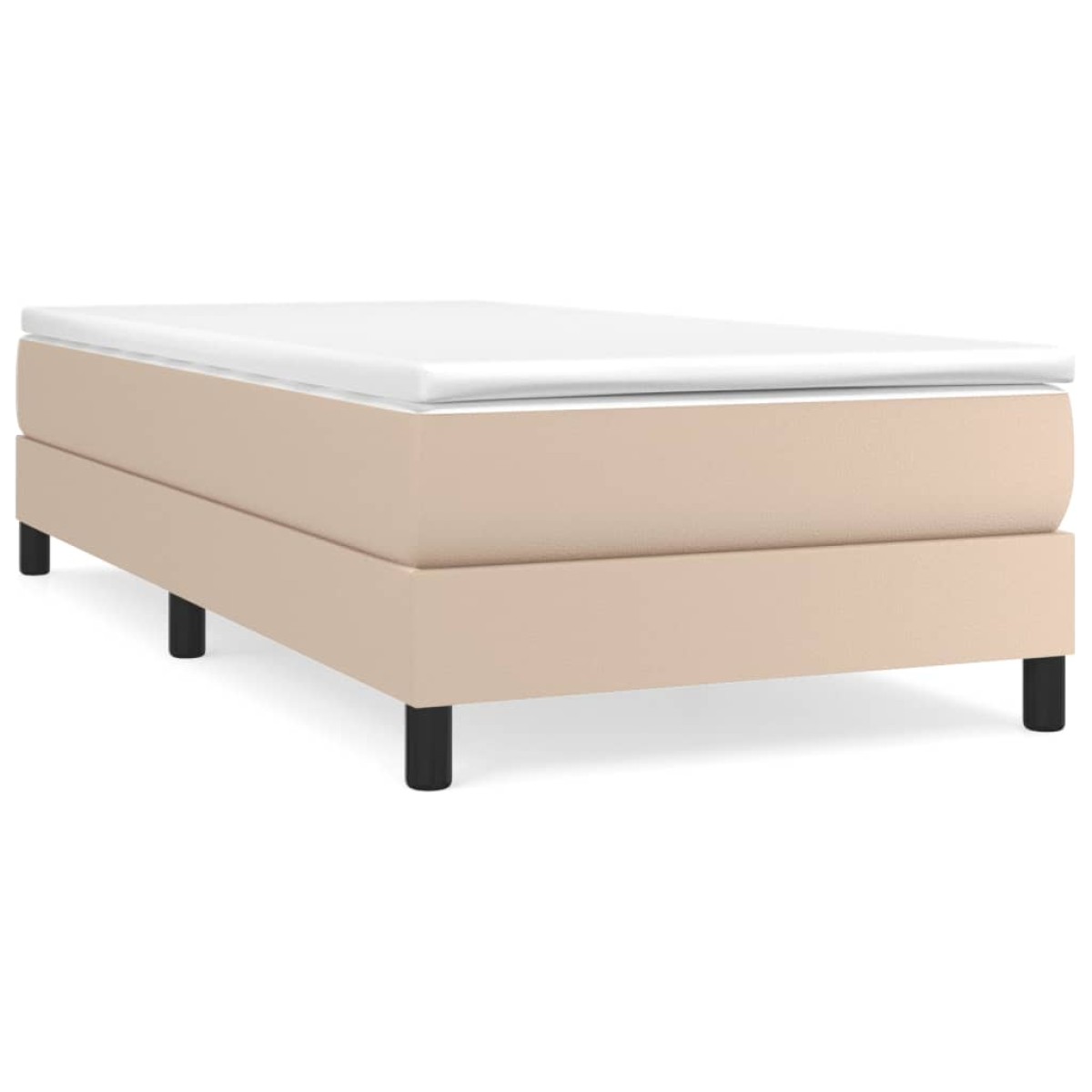 vidaXL Πλαίσιο Κρεβατιού Boxspring Καπουτσίνο 100x200εκ. Συνθετ. Δέρμα