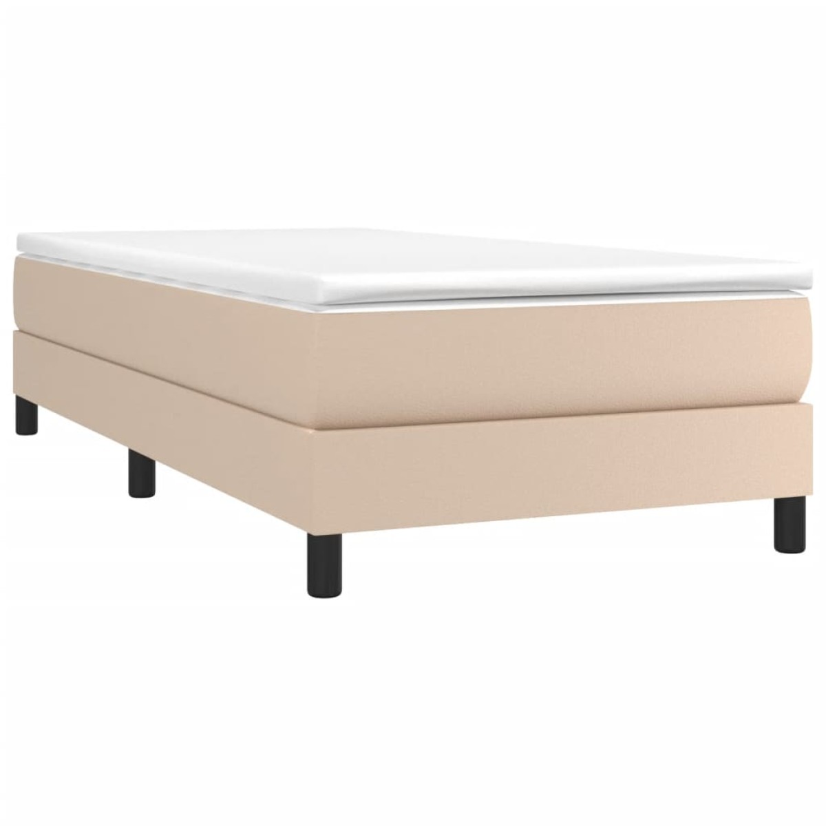 vidaXL Πλαίσιο Κρεβατιού Boxspring Καπουτσίνο 100x200εκ. Συνθετ. Δέρμα