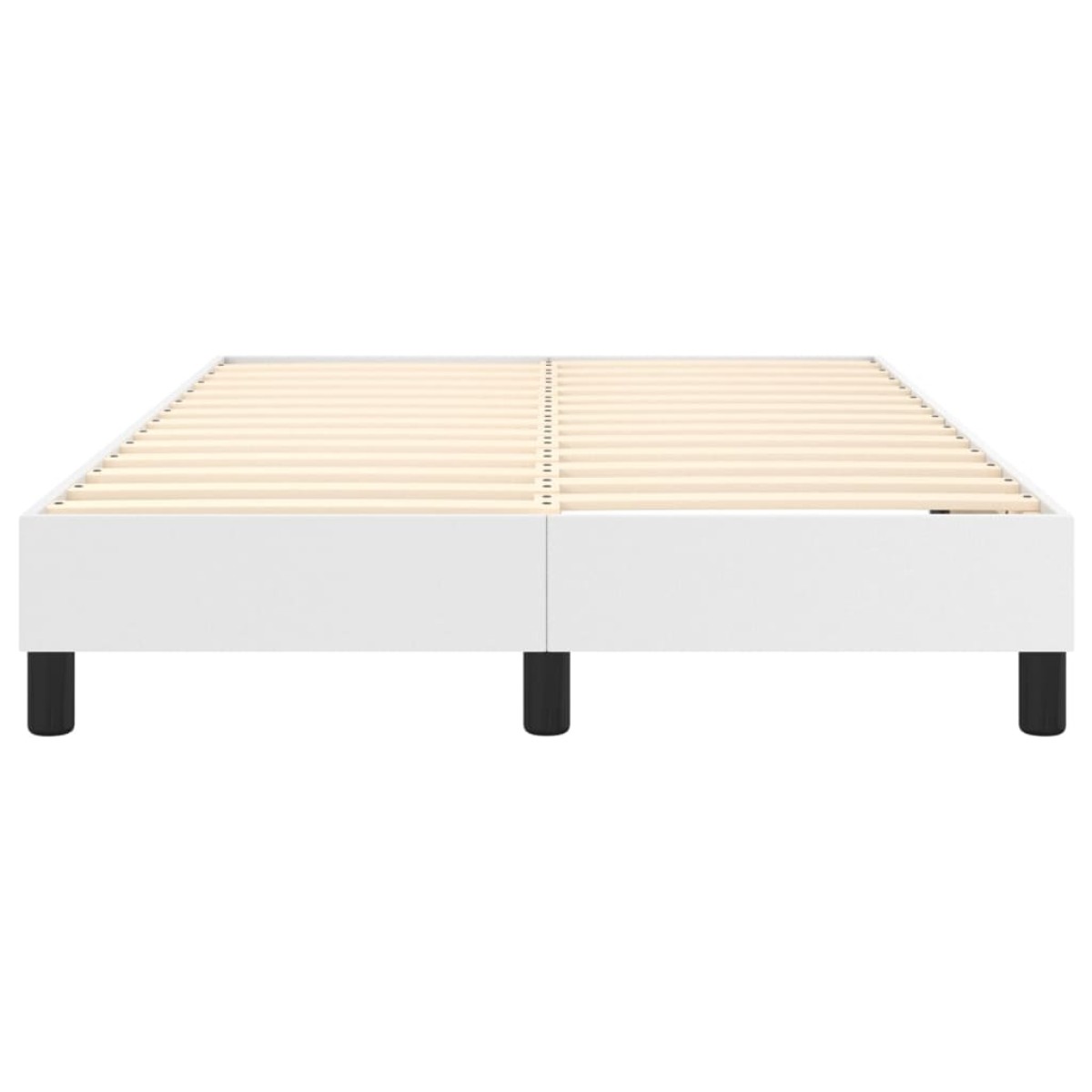 vidaXL Πλαίσιο Κρεβατιού Boxspring Λευκό 120x200 εκ. Συνθετικό Δέρμα
