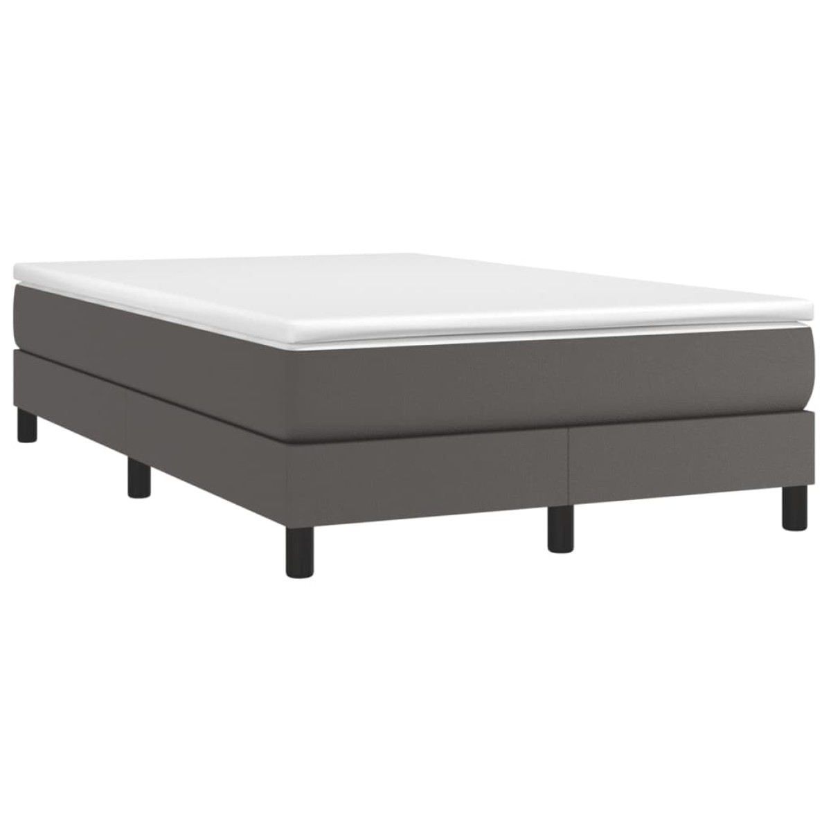vidaXL Πλαίσιο Κρεβατιού Boxspring Γκρι 120x200 εκ. Συνθετικό Δέρμα