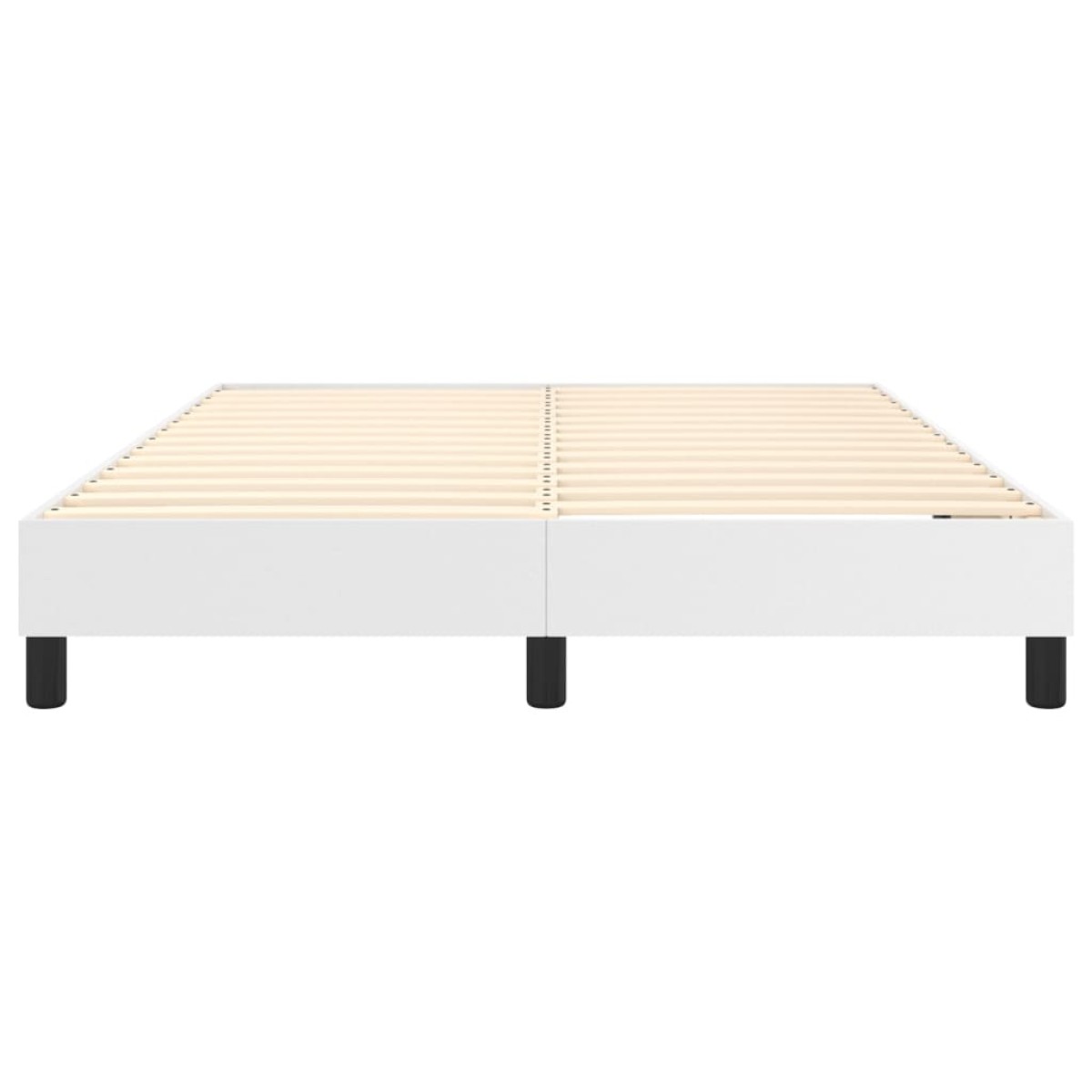 vidaXL Πλαίσιο Κρεβατιού Boxspring Λευκό 140x190 εκ. Συνθετικό Δέρμα