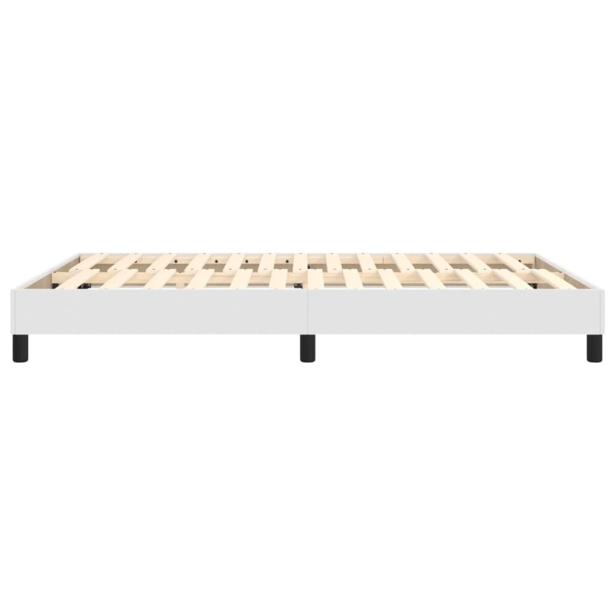 vidaXL Πλαίσιο Κρεβατιού Boxspring Λευκό 140x190 εκ. Συνθετικό Δέρμα
