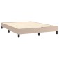 vidaXL Πλαίσιο Κρεβατιού Boxspring Καπουτσίνο 140x190εκ. Συνθετ. Δέρμα