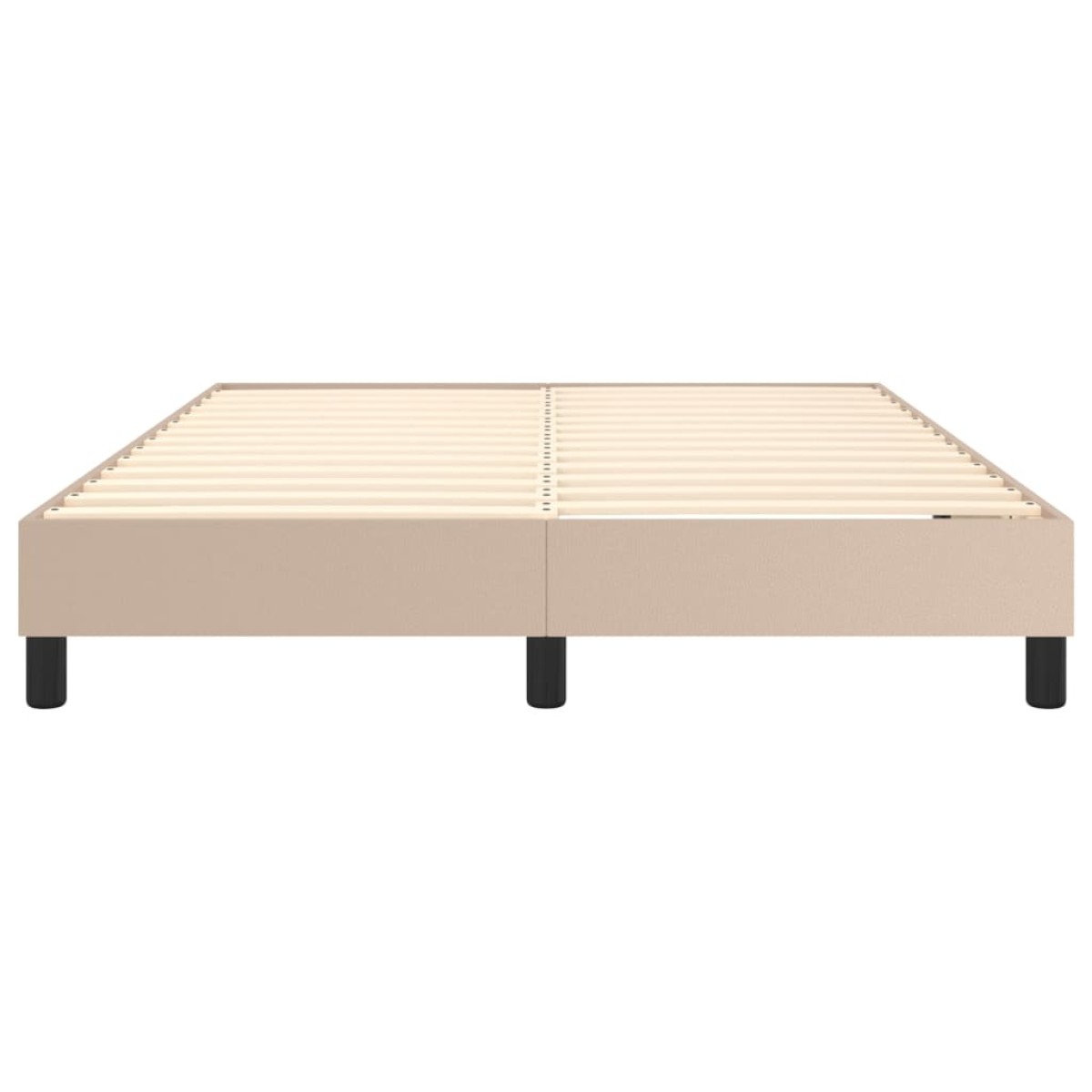 vidaXL Πλαίσιο Κρεβατιού Boxspring Καπουτσίνο 140x190εκ. Συνθετ. Δέρμα