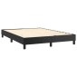 vidaXL Πλαίσιο Κρεβατιού Boxspring Μαύρο 140x200 εκ. Συνθετικό Δέρμα