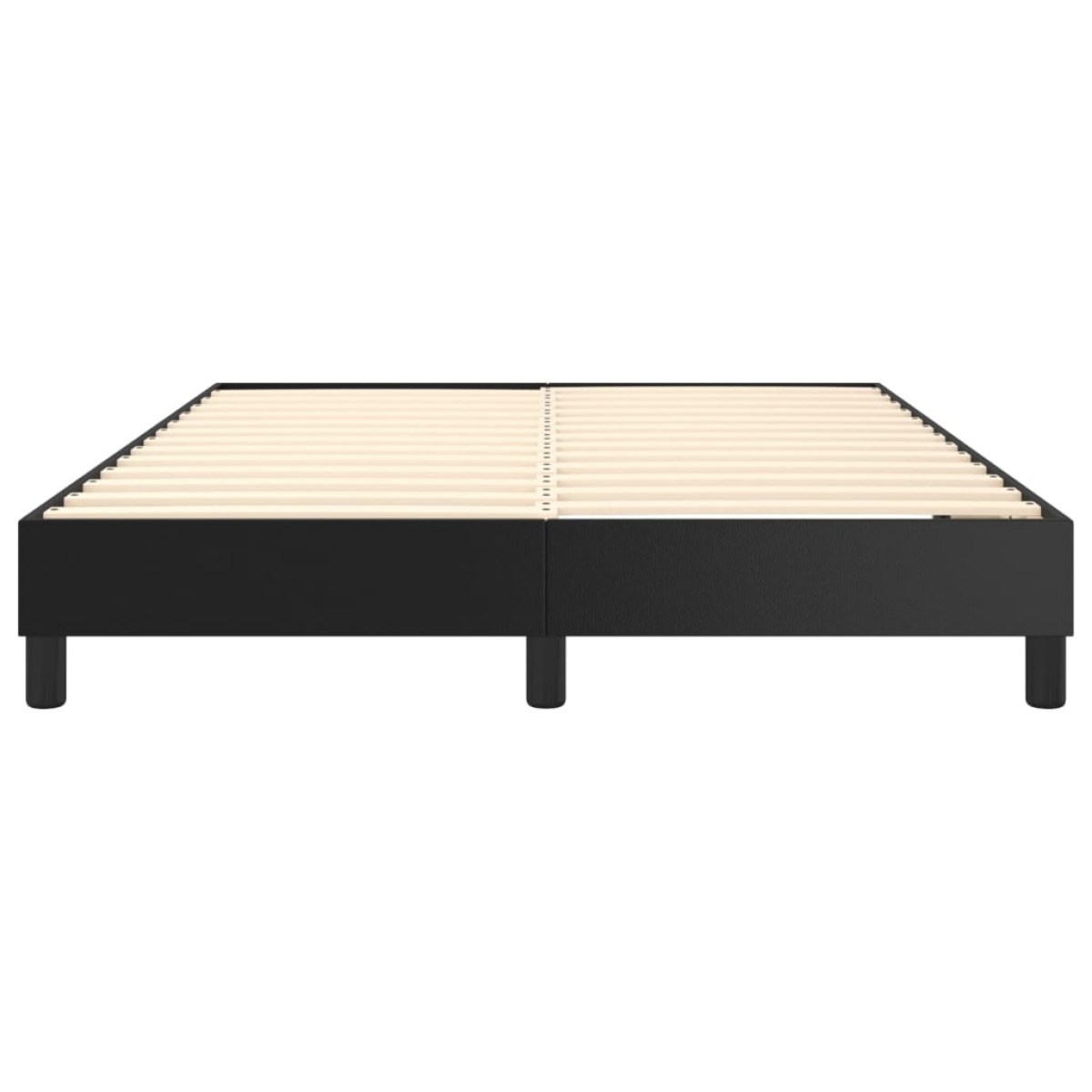 vidaXL Πλαίσιο Κρεβατιού Boxspring Μαύρο 140x200 εκ. Συνθετικό Δέρμα