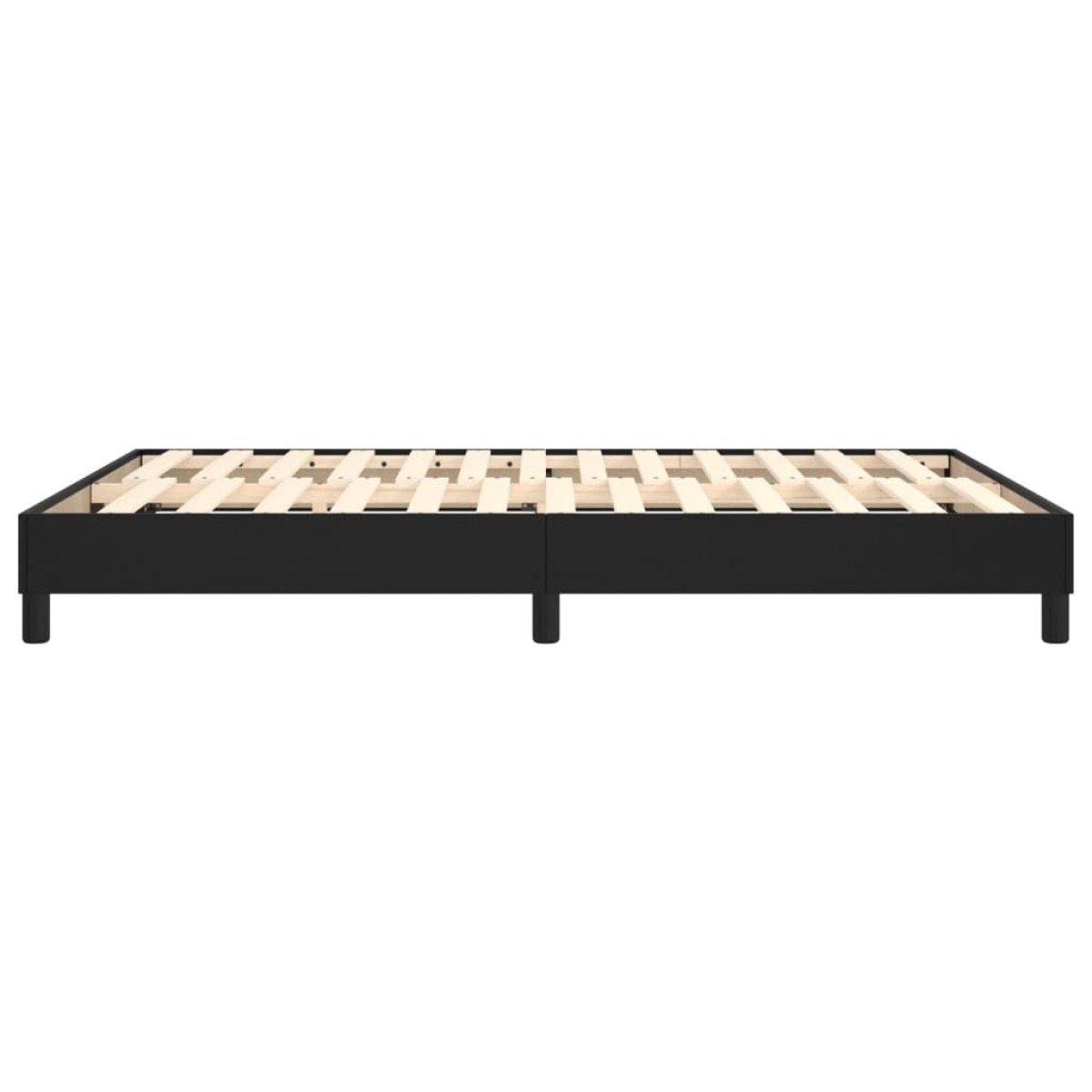 vidaXL Πλαίσιο Κρεβατιού Boxspring Μαύρο 140x200 εκ. Συνθετικό Δέρμα