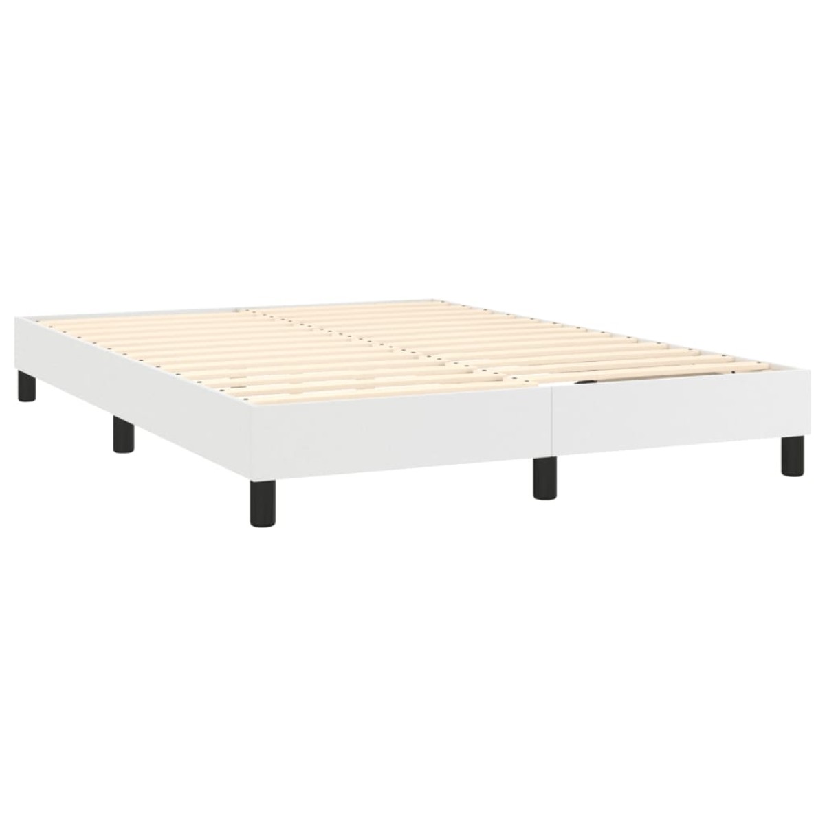 vidaXL Πλαίσιο Κρεβατιού Boxspring Λευκό 140x200 εκ. Συνθετικό Δέρμα
