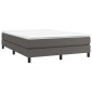 vidaXL Πλαίσιο Κρεβατιού Boxspring Γκρι 140x200 εκ. Συνθετικό Δέρμα