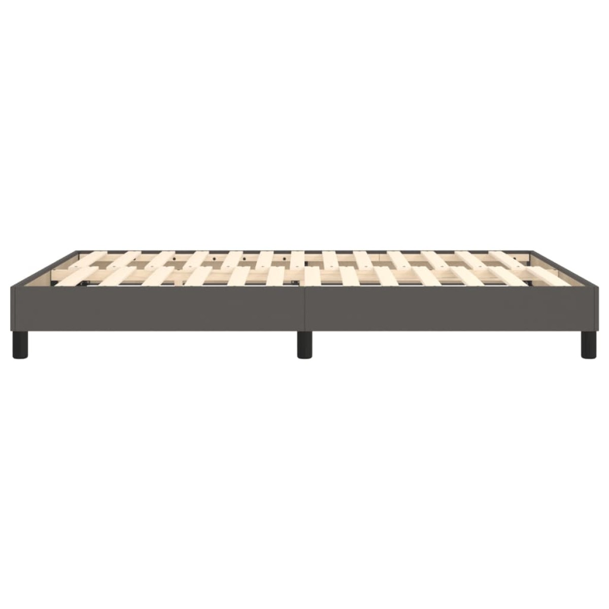 vidaXL Πλαίσιο Κρεβατιού Boxspring Γκρι 140x200 εκ. Συνθετικό Δέρμα