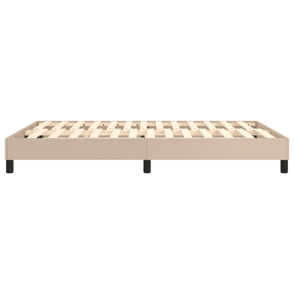 vidaXL Πλαίσιο Κρεβατιού Boxspring Καπουτσίνο 140x200εκ. Συνθετ. Δέρμα