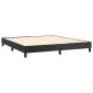vidaXL Πλαίσιο Κρεβατιού Boxspring Μαύρο 160x200 εκ. Συνθετικό Δέρμα