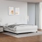 vidaXL Πλαίσιο Κρεβατιού Boxspring Λευκό 160x200 εκ. Συνθετικό Δέρμα
