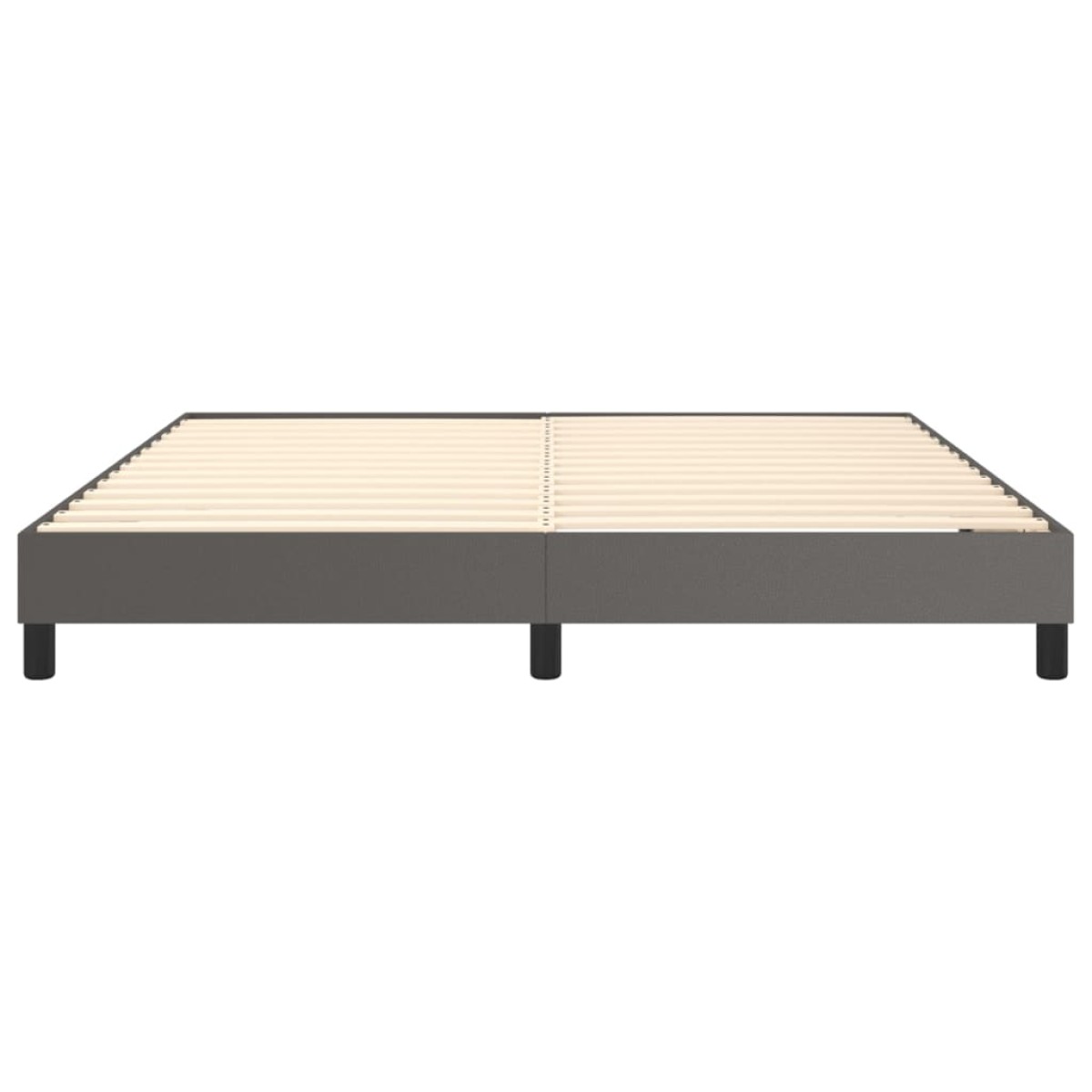 vidaXL Πλαίσιο Κρεβατιού Boxspring Γκρι 160x200 εκ. Συνθετικό Δέρμα