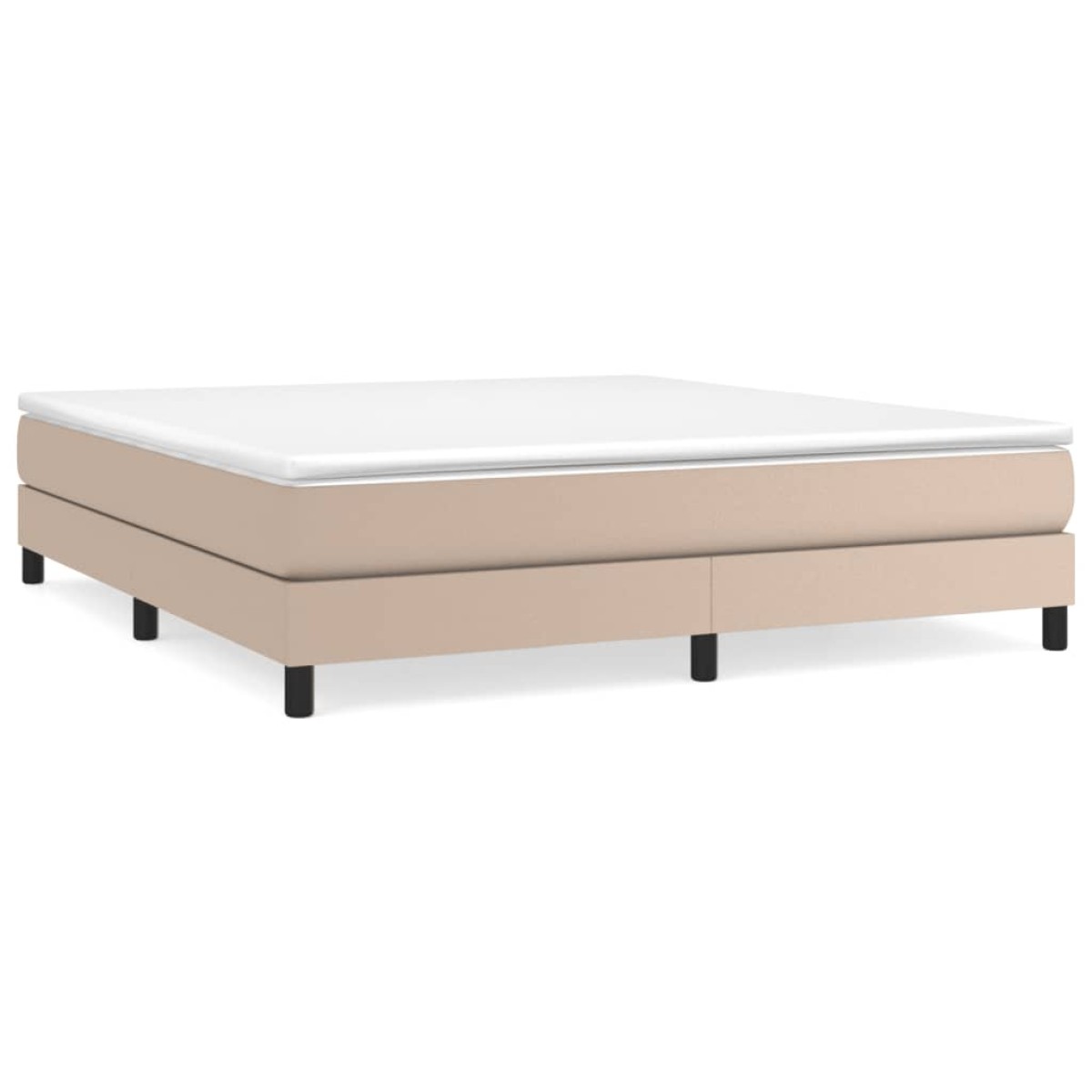 vidaXL Πλαίσιο Κρεβατιού Boxspring Καπουτσίνο 160x200εκ. Συνθετ. Δέρμα