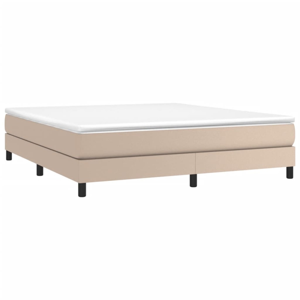 vidaXL Πλαίσιο Κρεβατιού Boxspring Καπουτσίνο 160x200εκ. Συνθετ. Δέρμα