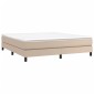 vidaXL Πλαίσιο Κρεβατιού Boxspring Καπουτσίνο 160x200εκ. Συνθετ. Δέρμα
