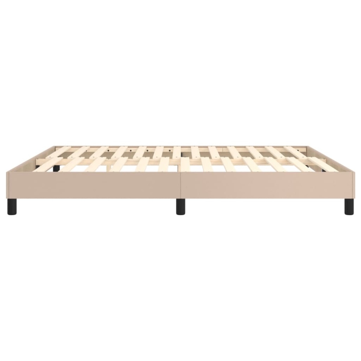 vidaXL Πλαίσιο Κρεβατιού Boxspring Καπουτσίνο 160x200εκ. Συνθετ. Δέρμα