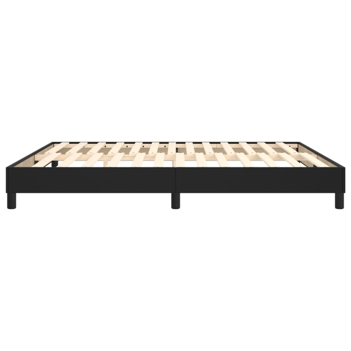 vidaXL Πλαίσιο Κρεβατιού Boxspring Μαύρο 180x200 εκ. Συνθετικό Δέρμα