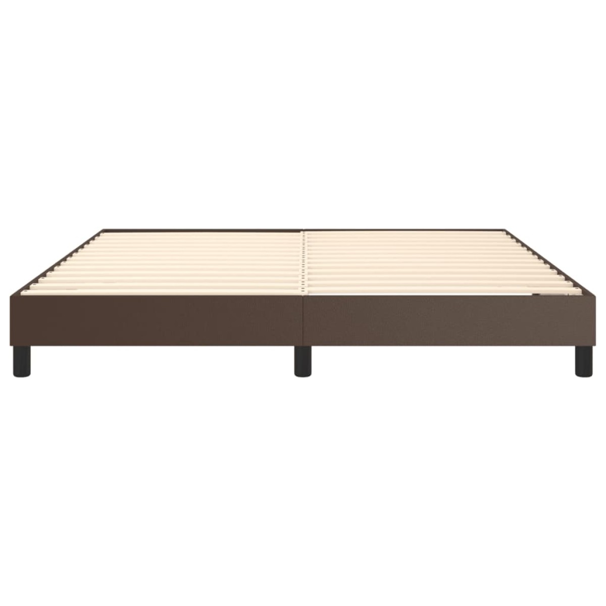 vidaXL Πλαίσιο Κρεβατιού Boxspring Καφέ 180x200 εκ. Συνθετικό Δέρμα