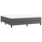 vidaXL Πλαίσιο Κρεβατιού Boxspring Γκρι 180x200 εκ. Συνθετικό Δέρμα
