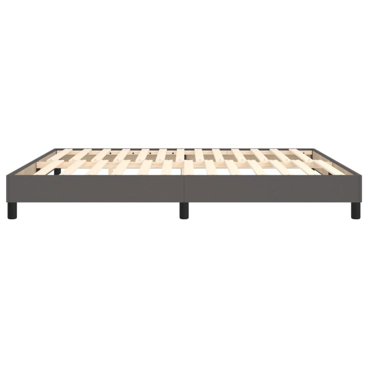 vidaXL Πλαίσιο Κρεβατιού Boxspring Γκρι 180x200 εκ. Συνθετικό Δέρμα
