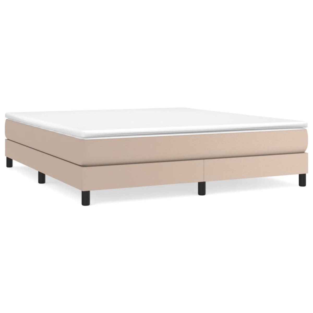 vidaXL Πλαίσιο Κρεβατιού Boxspring Καπουτσίνο 180x200εκ. Συνθετ. Δέρμα