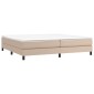 vidaXL Πλαίσιο Κρεβατιού Boxspring Καπουτσίνο 200x200εκ. Συνθετ. Δέρμα
