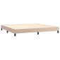 vidaXL Πλαίσιο Κρεβατιού Boxspring Καπουτσίνο 200x200εκ. Συνθετ. Δέρμα