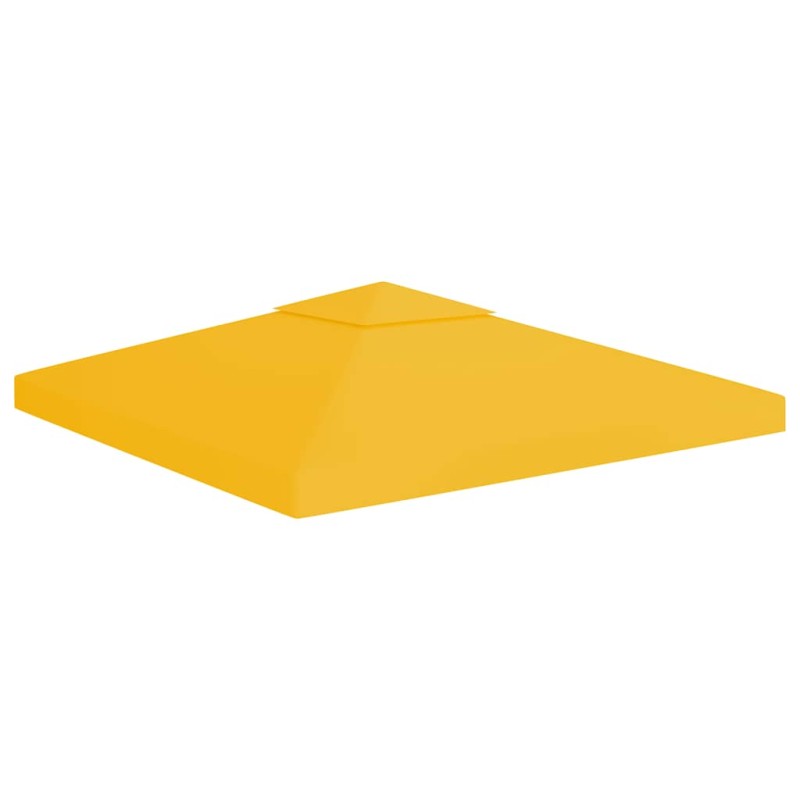 vidaXL Κάλυμμα για Κιόσκι 2 Επιπέδων Κίτρινο 3 x 3 μ. 310 γρ./μ²