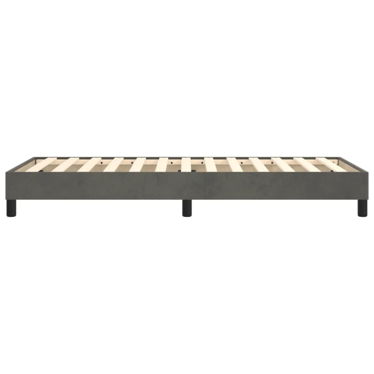 vidaXL Πλαίσιο Κρεβατιού Boxspring Σκούρο Γκρι 80x200 εκ. Βελούδινο