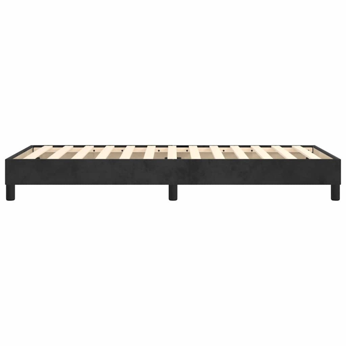 vidaXL Πλαίσιο Κρεβατιού Boxspring Μαύρο 80 x 200 εκ. Βελούδινο