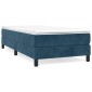vidaXL Πλαίσιο Κρεβατιού Boxspring Σκούρο Μπλε 80x200 εκ. Βελούδινο