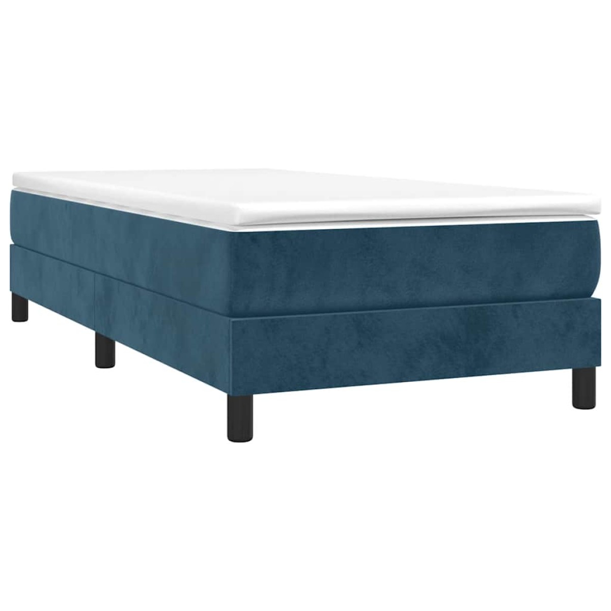 vidaXL Πλαίσιο Κρεβατιού Boxspring Σκούρο Μπλε 80x200 εκ. Βελούδινο