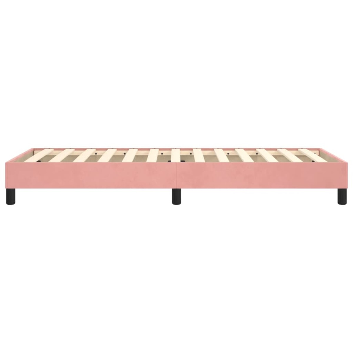 vidaXL Πλαίσιο Κρεβατιού Boxspring Ροζ 80x200 εκ. Βελούδινο