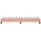 vidaXL Πλαίσιο Κρεβατιού Boxspring Ροζ 80x200 εκ. Βελούδινο