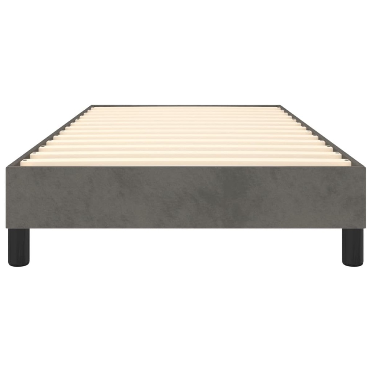 vidaXL Πλαίσιο Κρεβατιού Boxspring Σκούρο Γκρι 90x190 εκ. Βελούδινο