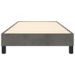 vidaXL Πλαίσιο Κρεβατιού Boxspring Σκούρο Γκρι 90x190 εκ. Βελούδινο