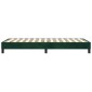vidaXL Πλαίσιο Κρεβατιού Boxspring Σκούρο Πράσινο 90x190 εκ Βελούδινο