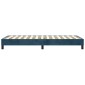 vidaXL Πλαίσιο Κρεβατιού Boxspring Σκούρο Μπλε 90x190 εκ. Βελούδινο